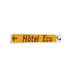 Panneau G2000 - F37 - Hôtel, restaurant, camping - Gauche + picto