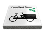 Stoeptegel deelvervoer bakfiets (TS-ST_DVBF) - 30x30cm met facetrand