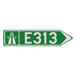 Panneau G2000 - F31 - Itinéraire par autoroute - Droite