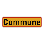 Panneau G2000 - F43 - Limite communale