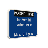 Panneau de Texte Personnalisable - Paysage Bleu