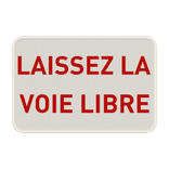 Panneau de Texte Personnalisable - Orientation Paysage Rouge/Blanc