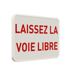 Panneau texte personnalisé - rouge/blanc paysage