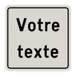 Panneau de texte 1:1 Carré Personnalisable