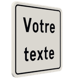 Panneau de texte 1:1 Carré Personnalisable