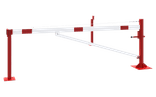 Drehbare Absperrschranke mit Bodenplatte 3000–6000 mm