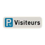 Panneau de stationnement - Visiteurs voiture électrique