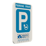 Panneau de stationnement - voiture électrique  - Logo/design personnalisé