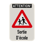 Panneau de signalisation - A23 - Sortie d'école