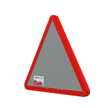 Verkeersbord waarschuwing overstekende fietsers RVV J24 - reflecterend