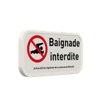 Panneau de signalisation - Baignade interdite