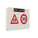 Panneau d'information - Zone scolaire - A23 - C43