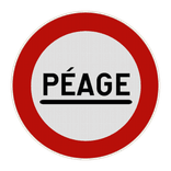 Panneau G2000 - C47 - Poste de péage