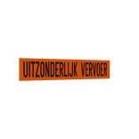 Alupanel bord - Uitzonderlijk vervoer - 1000x160mm