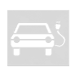 Sprühschablone für Elektrotankstelle