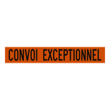 Panneau Alupanel « Convoi exceptionnel » 1000 x 160 mm