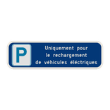 Panneau de stationnement – Véhicule électrique – 700x200mm