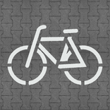 Sprühschablone für Fahrrad
