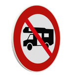 Panneau d’Information – Interdiction Camping-Cars
