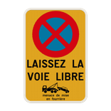 Panneau E1 – Stationnement Interdit – Libérer l’Accès – Personnalisable