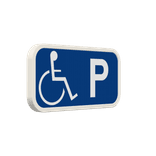 Panneau Officiel Handicapé 400x200 mm – Signalisation PMR