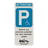 Panneau Handicapé Personnalisable – Stationnement PMR Sur Mesure