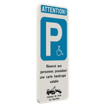 Panneau Handicapé Personnalisable – Stationnement PMR Sur Mesure