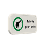 Panneau d'information - Toilettes pour chiens