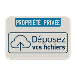 Panneau d'interdiction - Propriété privée - Votre logo/design