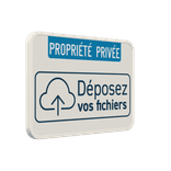 Panneau d'interdiction - Propriété privée - Votre logo/design