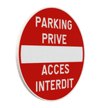 Panneau de signalisation - C1 - Parking privé - Accès interdit