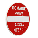 Panneau de signalisation - C1 - Domaine privé - Accès interdit