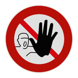 Panneau de signalisation - Accès interdit