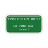 Panneau avec texte et couleur personnalisable pour chien