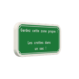 Panneau avec texte et couleur personnalisable pour chien