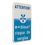 Panneau combiné - ALERTE VERGLAS