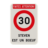 Panneau de Signalisation Personnalisé – Anniversaire