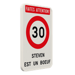 Panneau de Signalisation Personnalisé – Anniversaire