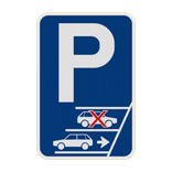 Panneau de stationnement - Stationnement uniquement en marche arrière