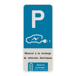 Panneau de stationnement - Borne de rechargement voiture électrique personnalisable