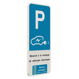 Panneau de stationnement - Borne de rechargement voiture électrique personnalisable
