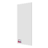 Aanduidingsbord vlak 2mm geel/zwart langwerpig - reflecterend