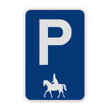 Panneau de stationnement - Réservé à Saint-Nicolas