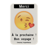 Panneau d'information - Merci - Emoji