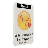 Panneau d'information - Merci - Emoji