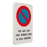 Panneau de stationnement - Car still missing