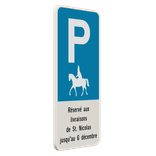 Panneau de stationnement - Réservé à Saint-Nicolas