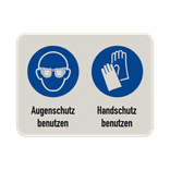 Hi - Augenschutz und Handschutz benutzen