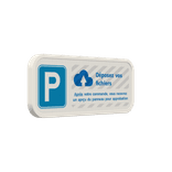 Panneau de parking personnalisé 500x200mm avec design sur mesure