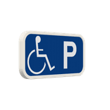 Panneau parking PMR 400x200 mm - place réservée aux personnes handicapées